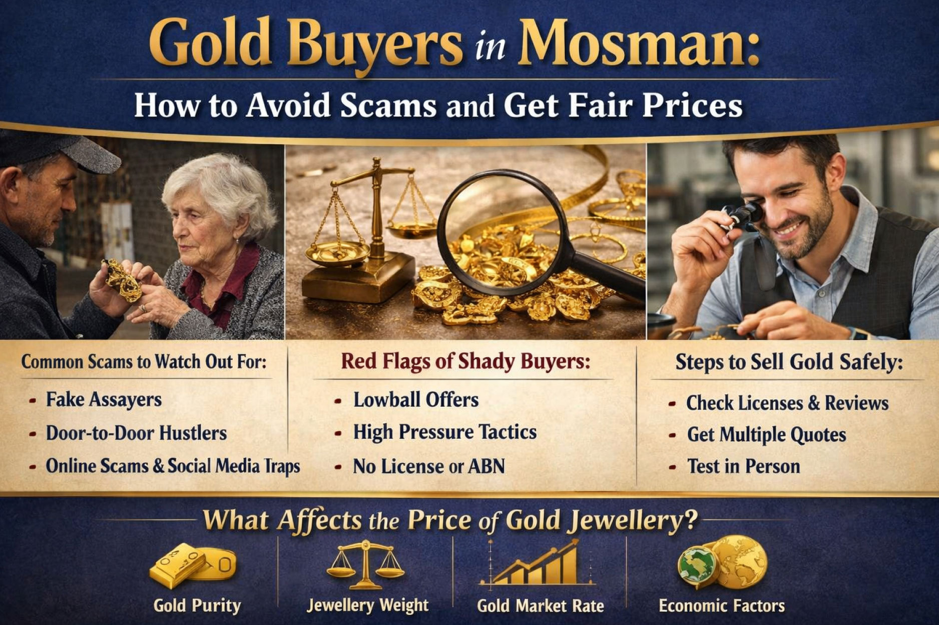 Gold Buyers in Mosman: How to Avoid Scams and Get Fair Prices